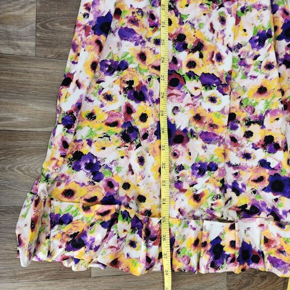 Lord & Taylor Women's 14 Floral Print Sleeveless Knee Length Fit & Flare Dress - Picture 10 of 11